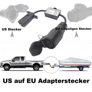 Anhängerkupplungs E-Adapter US auf EU 13-poligen Stecker, 149,58 €