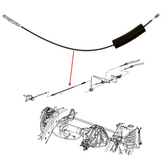 Handbremsseil mitte RAM 1500 Bj:09-24 (Gen.4)